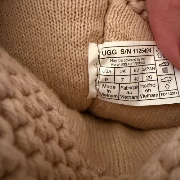 Ugg Brown Knit Adjustable Boots - Picture 7 of 7